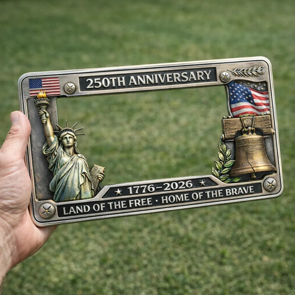 🔥🦅250th Anniversary Commemorative License Plate Frame