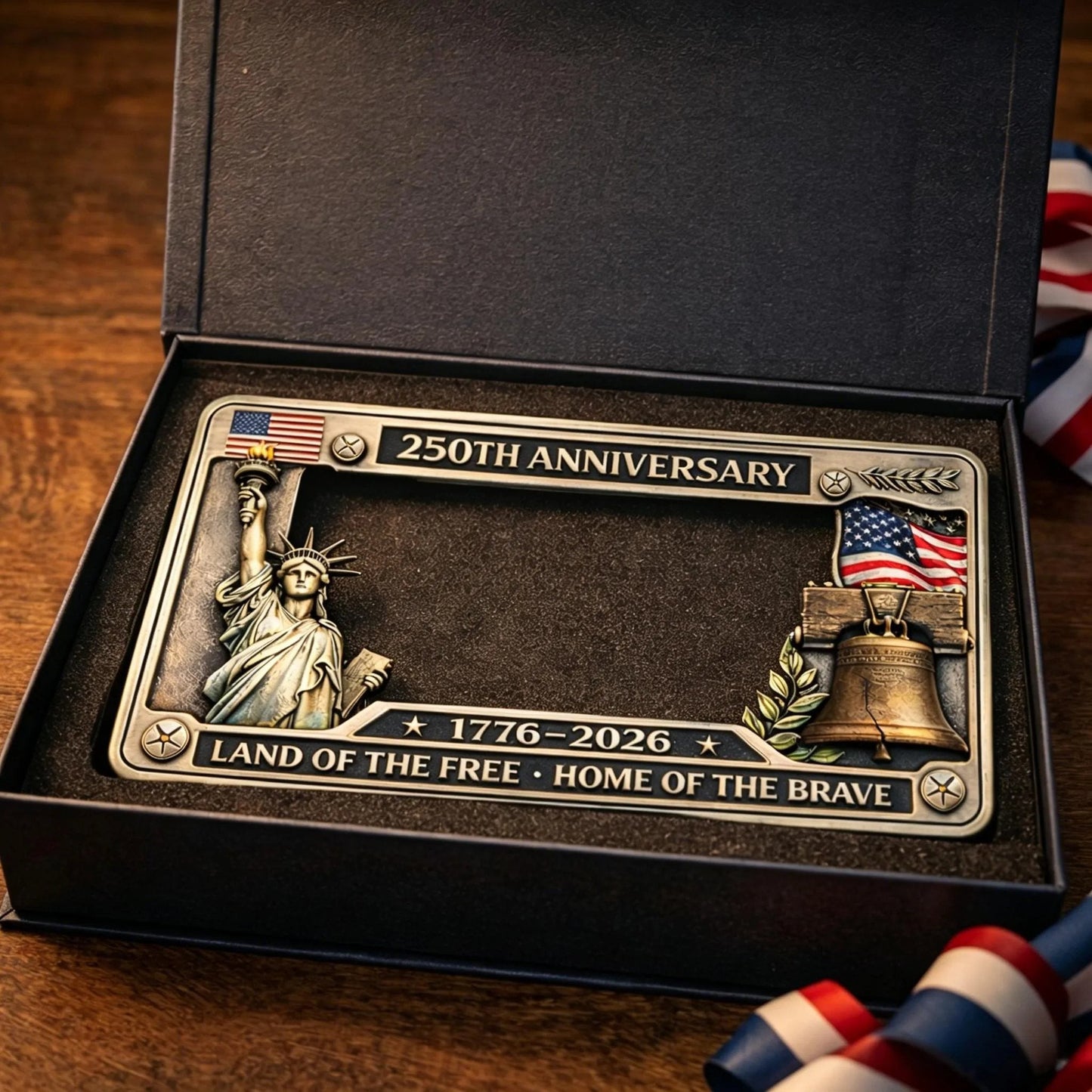 🔥🦅250th Anniversary Commemorative License Plate Frame