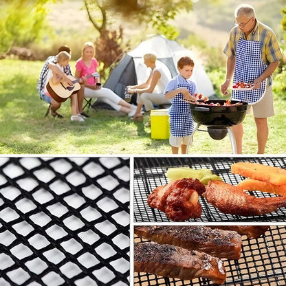 🥩Non-Stick Mesh Grill Mat - Stop Losing Food to the Flames!