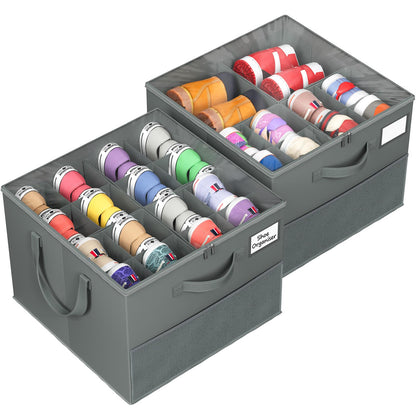 👟Shoe Organizer for Closet, Fabric Shoe Storage Boxes with Clear Cover, Storage, Foldable Space-saving Storage Container Bins🔥