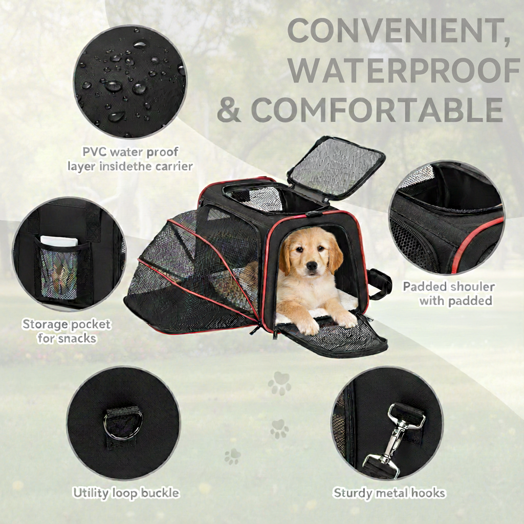 Myfablepets SkyNest Expandable Pet Carrier