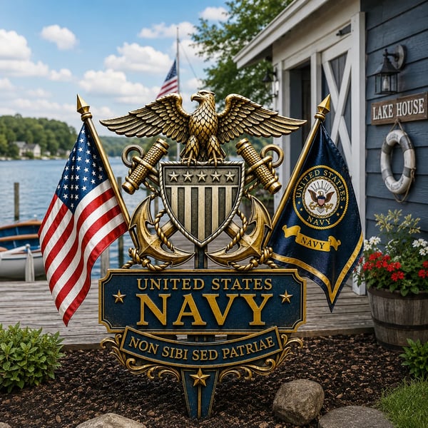 🎖️US Military Branch Tribute Garden Stake Collection