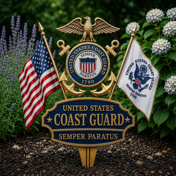 🎖️US Military Branch Tribute Garden Stake Collection