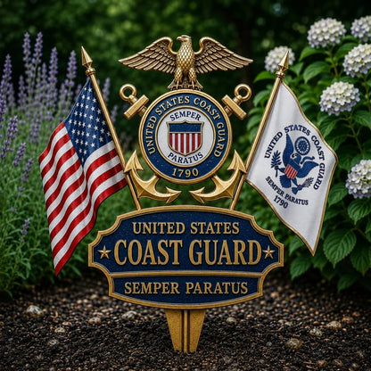 🎖️US Military Branch Tribute Garden Stake Collection