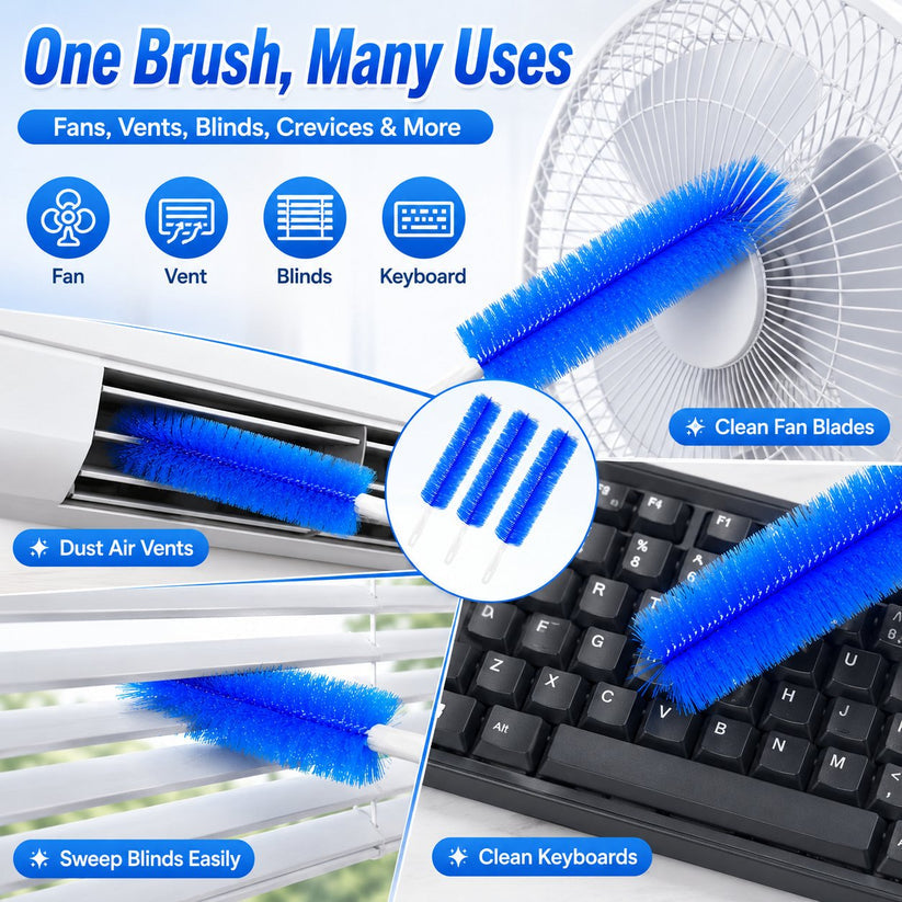 Bendable Microfiber Head,Reusable Dust Remover