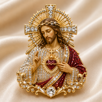✝️Sacred Heart of Jesus Brooch