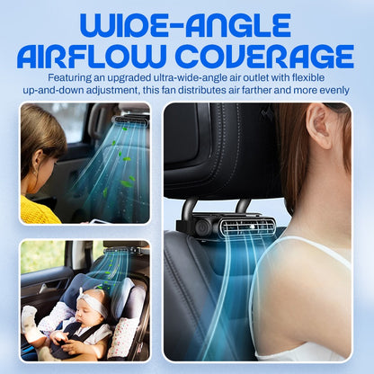 🚗Headrest Mounted Breeze Fan For Cars-Turn Any Car Seat Into A Cooling Comfort Zone🌞