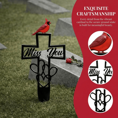 🐦💖Metal Cemetery Memorial Plaque for Remembrance✝️